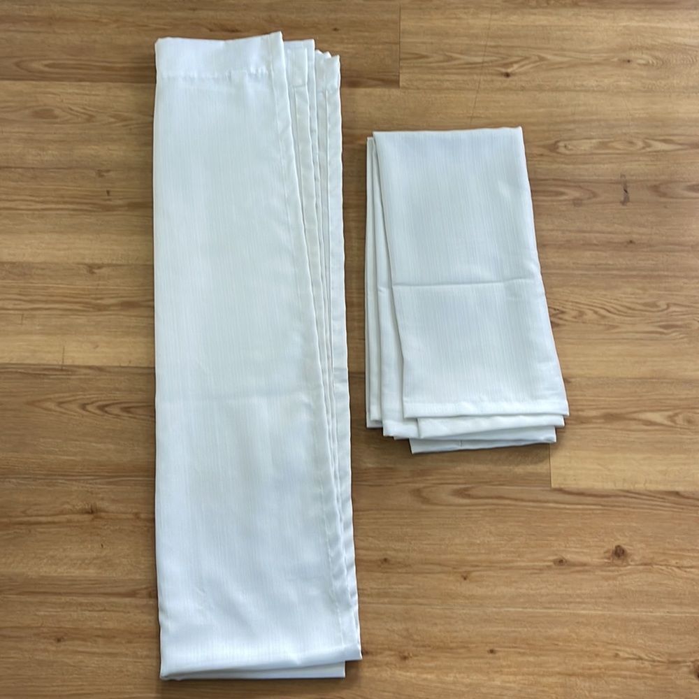 Target Room Essentials White Linen Style Curtains 2 Panels